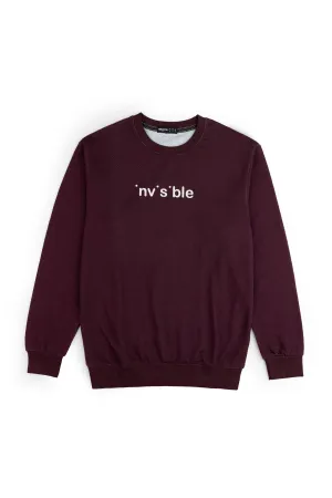Maroon Graphic Sweatshirt