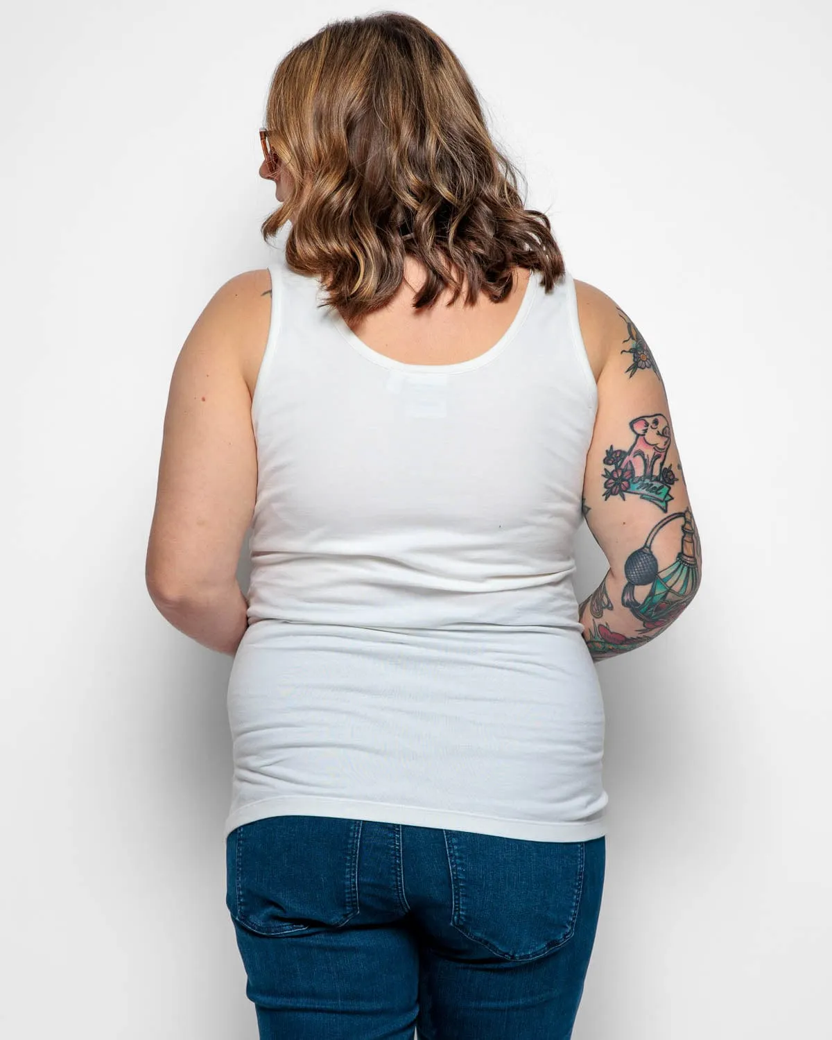 Maternity Cotton Vest | White