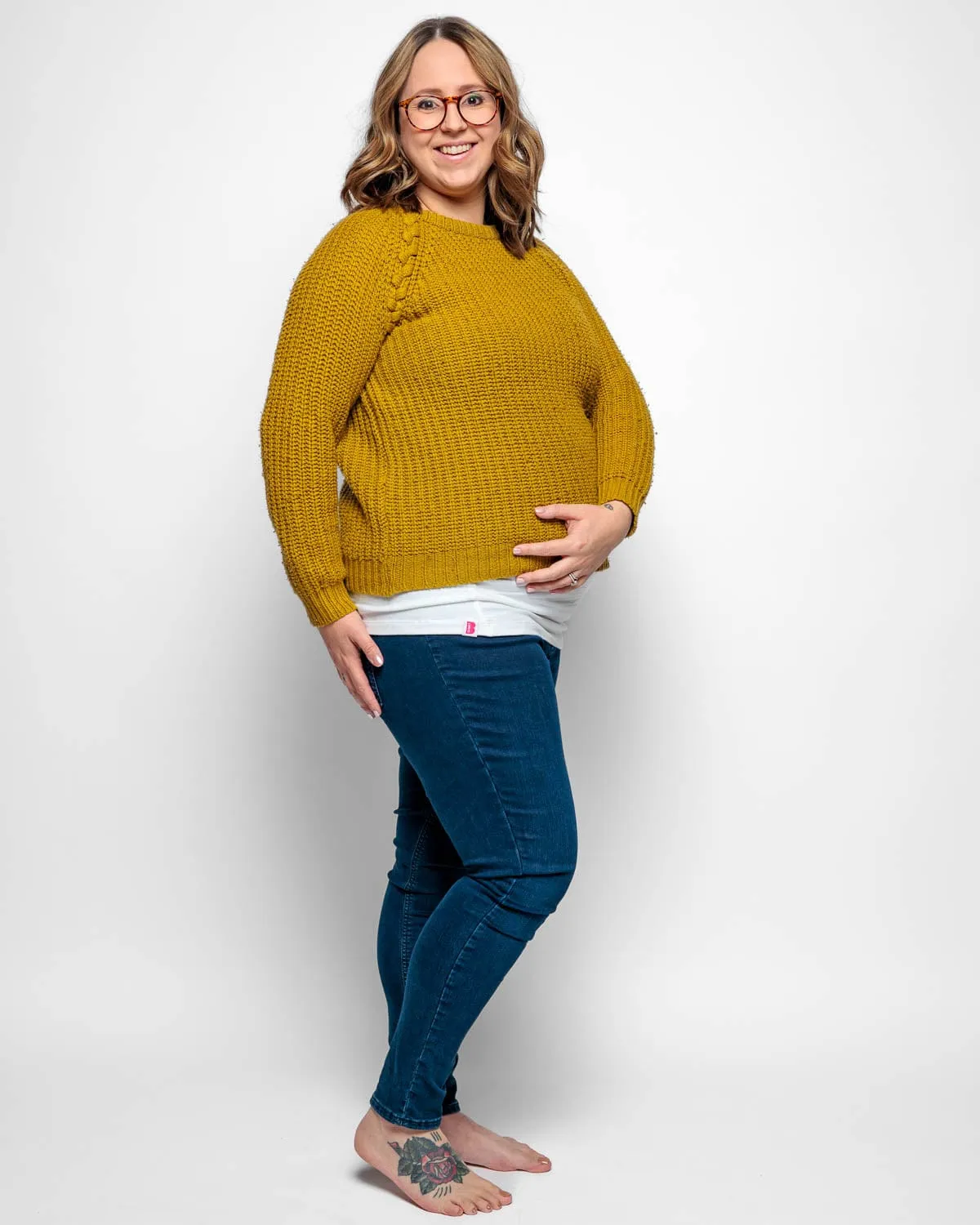 Maternity Cotton Vest | White