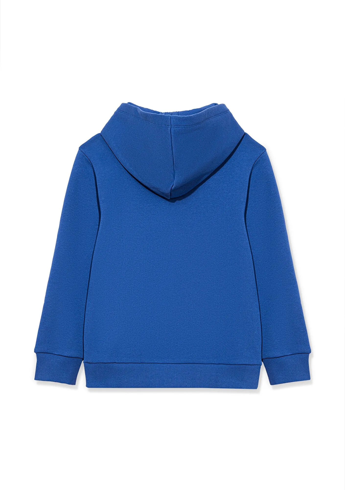 Mavi Logo Printed Blue Zip Up Sweatshirt