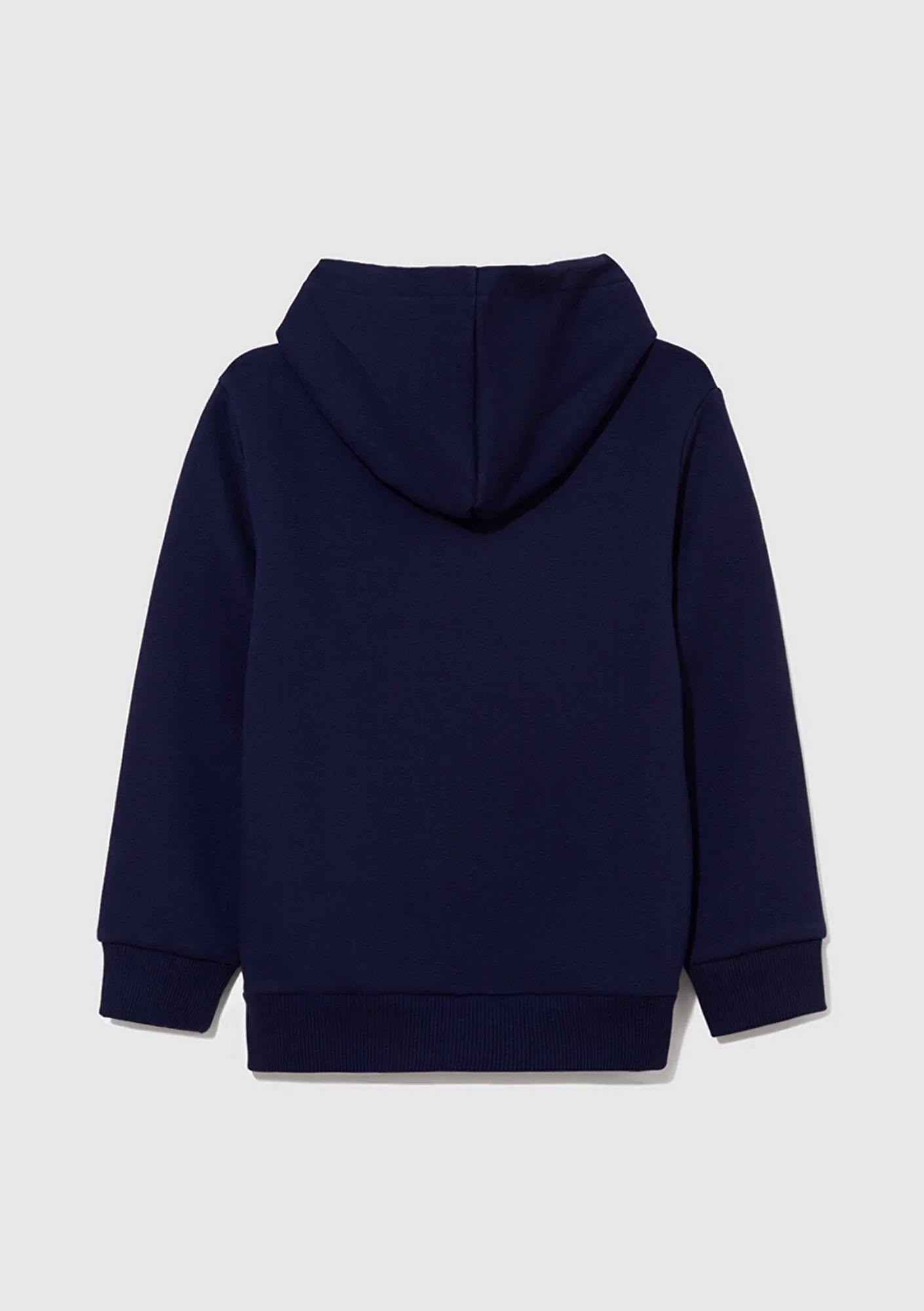 Mavi Logo Printed Navy Hooded Zip Up Sweatshirt