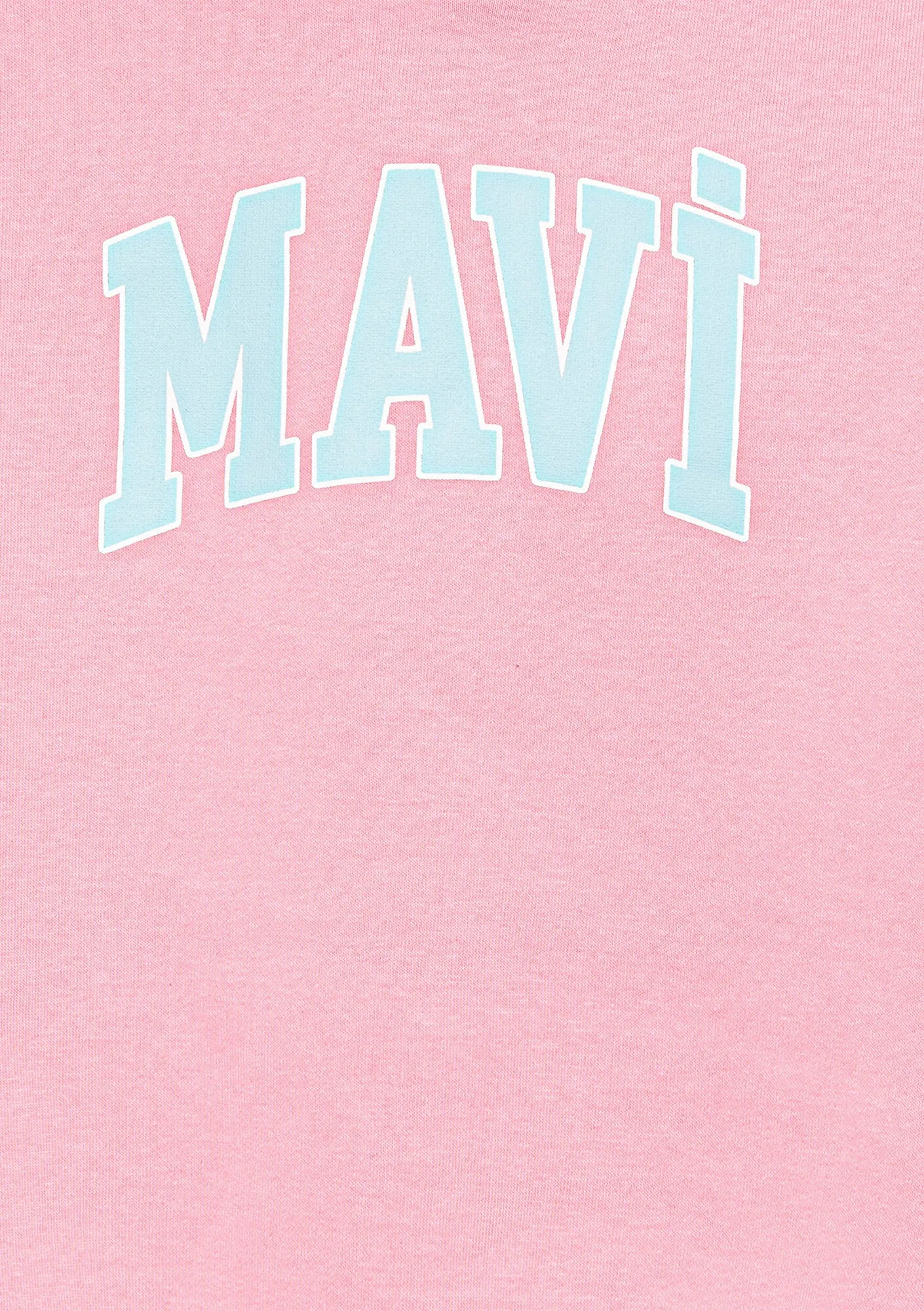 Mavi Logo Printed Pink Zip Up Sweatshirt