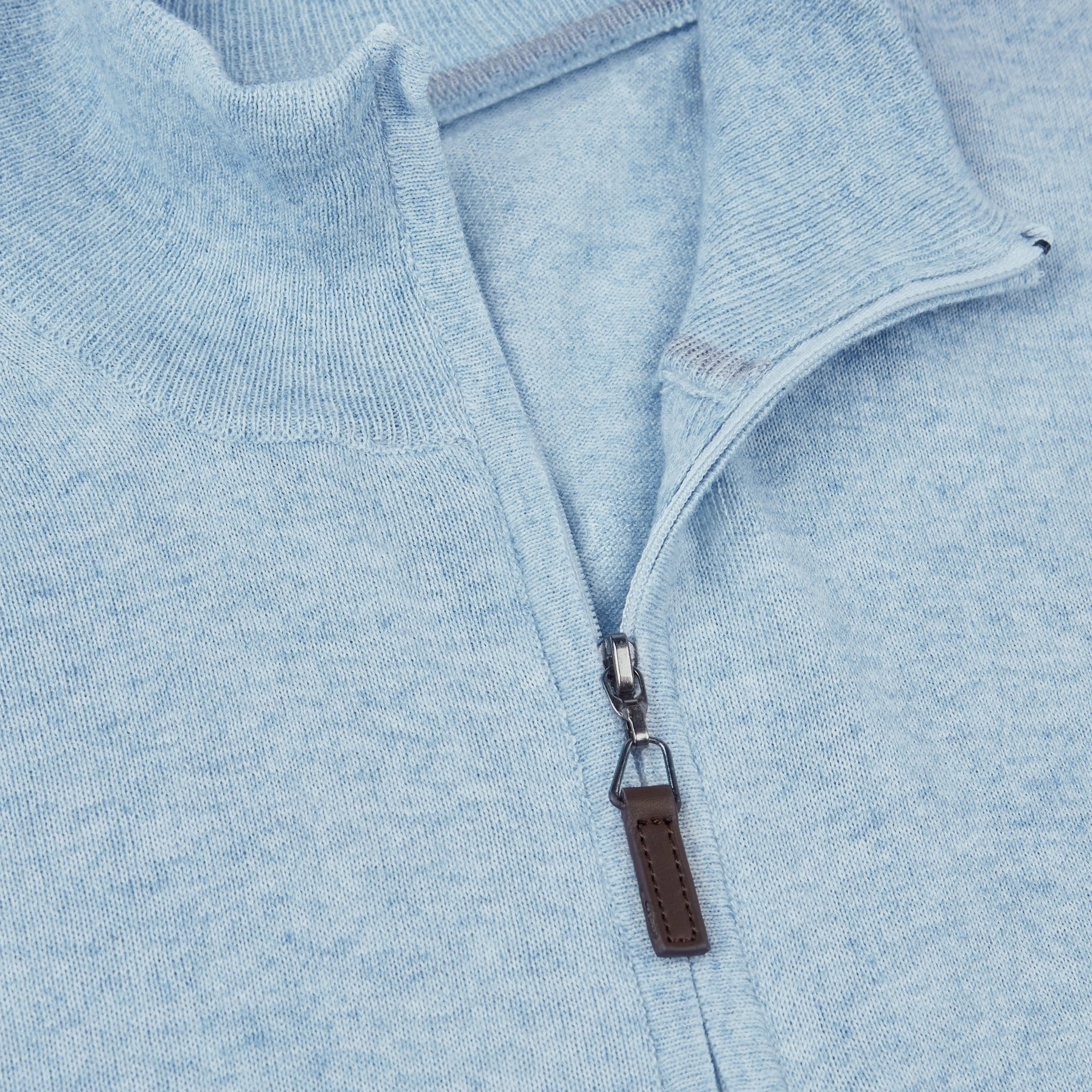 Melange Quarter Zip Pullover Sweater