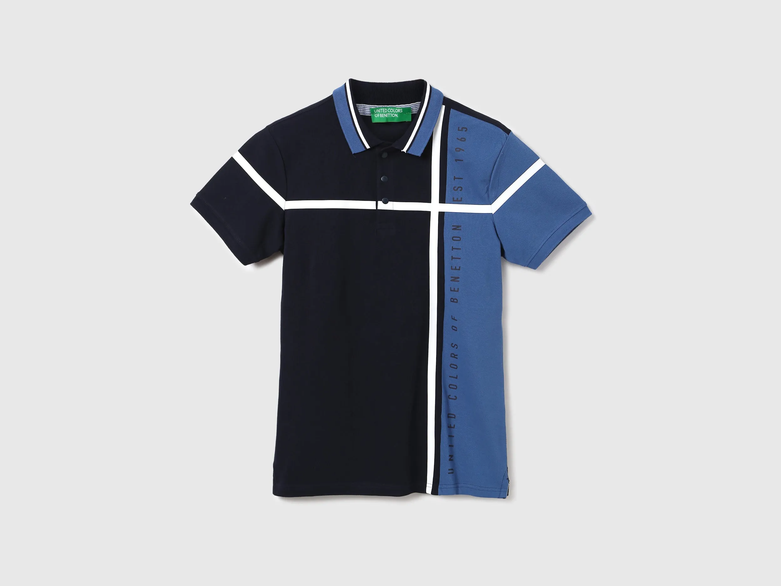 Men Colorblock Polo Neck Polo T-Shirt