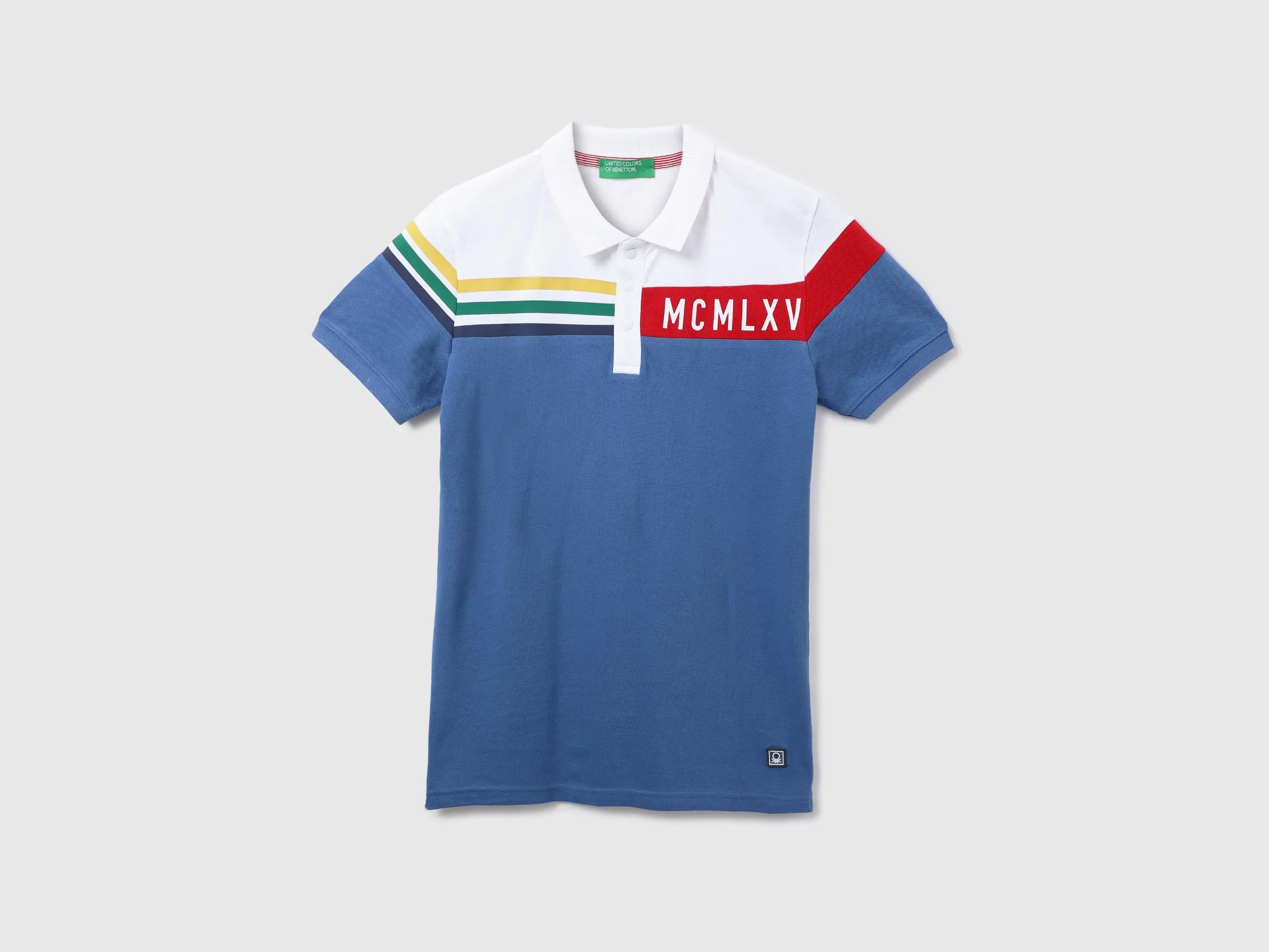 Men Colorblock Polo Neck Polo T-Shirt