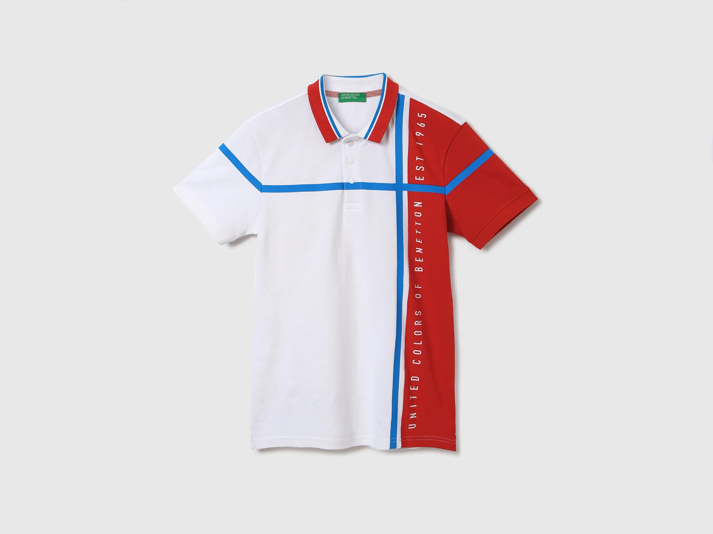Men Colorblock Polo Neck Polo T-Shirt