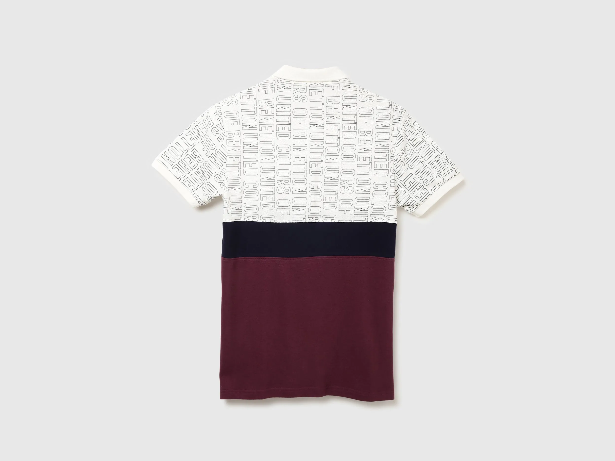 Men Printed Polo Collar T-shirt