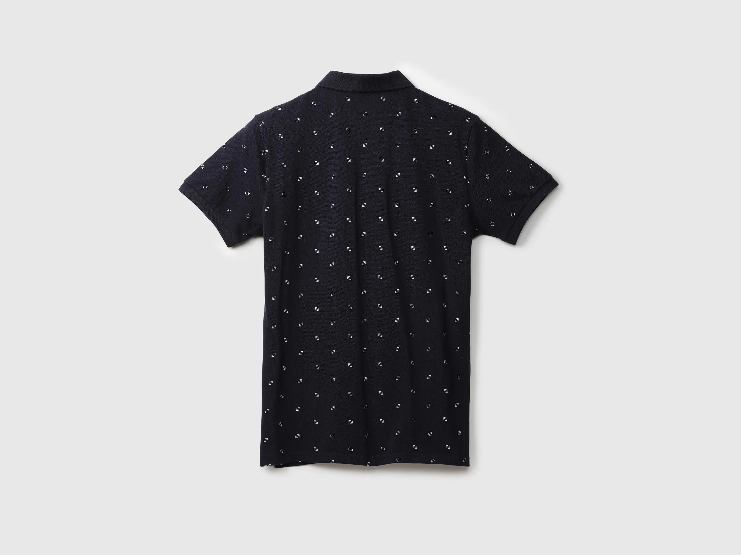 Men Printed Polo Collar T-shirt