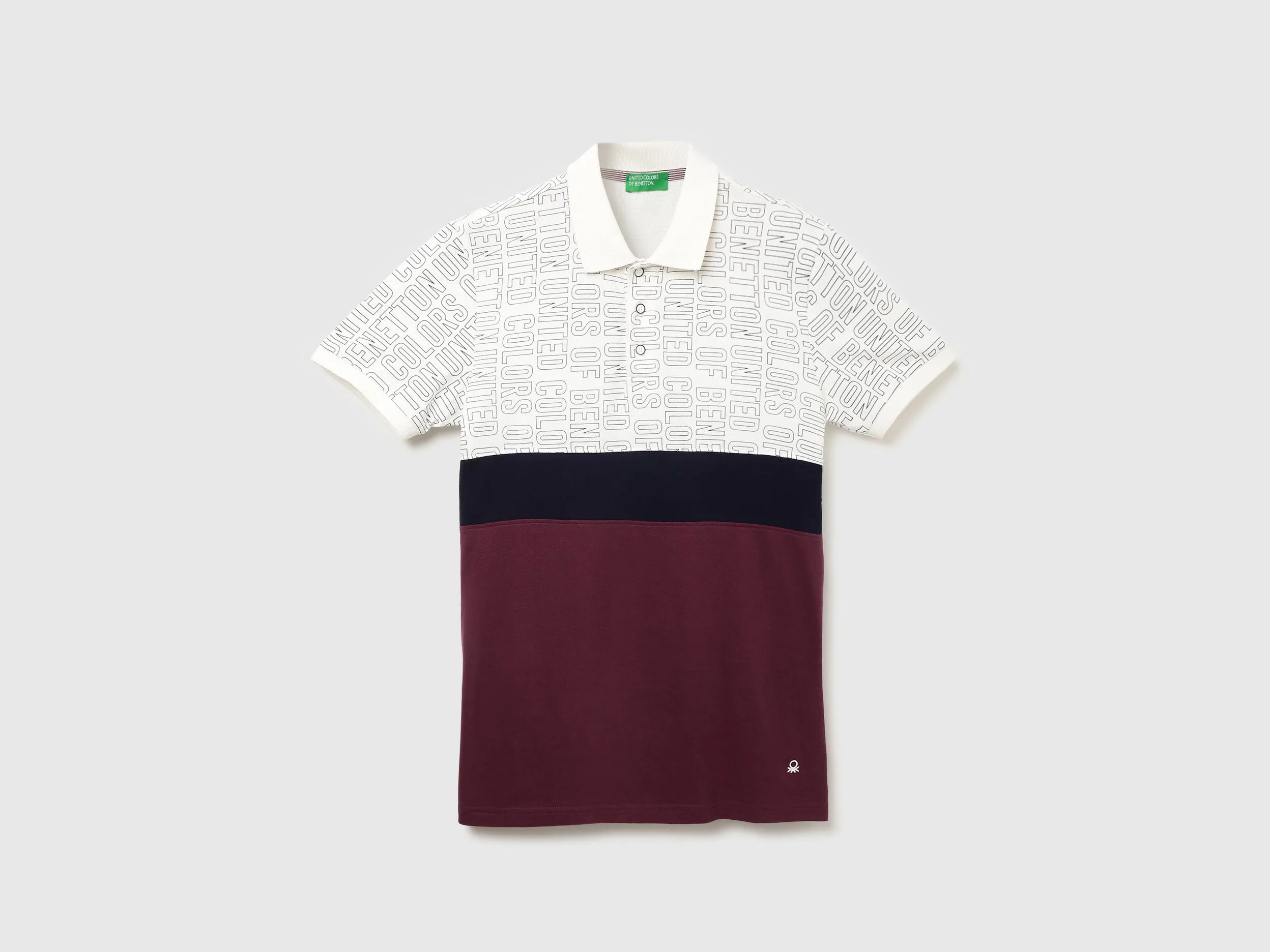 Men Printed Polo Collar T-shirt