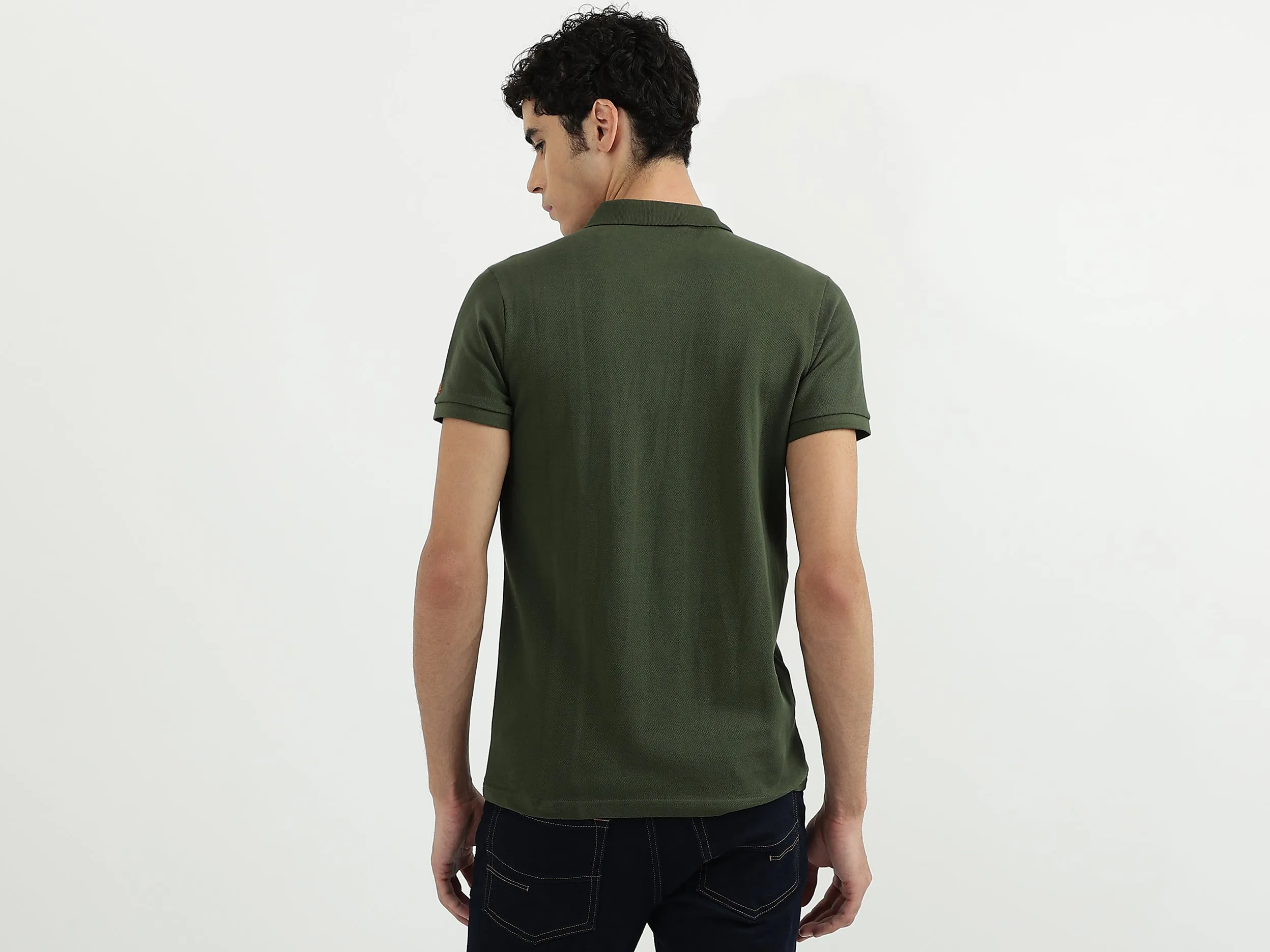 Men Printed Polo Neck Polo T-Shirt