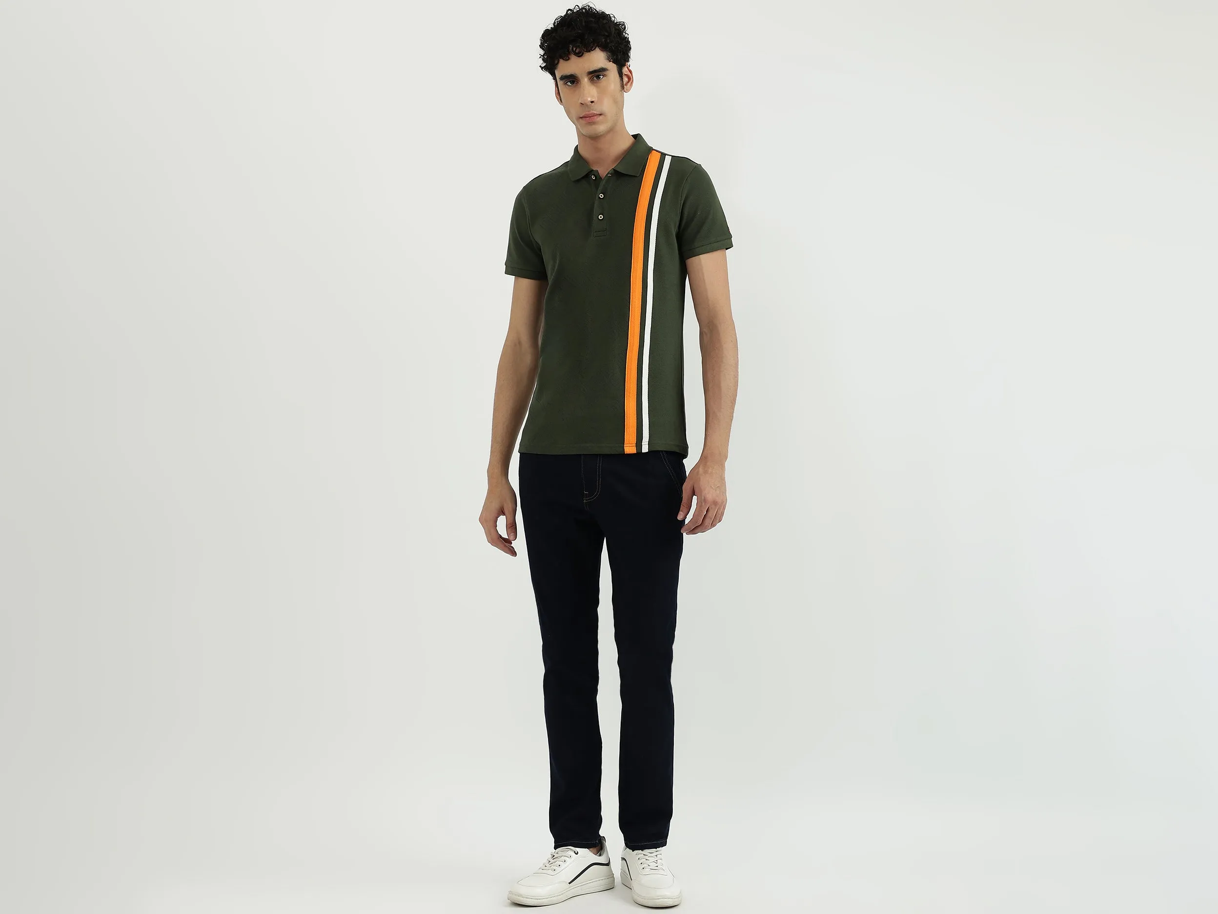 Men Printed Polo Neck Polo T-Shirt