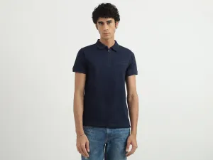 Men Solid Polo Collar T-shirt