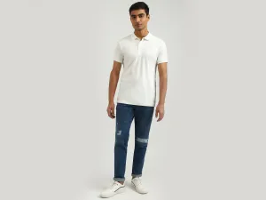 Men Solid Polo Collar T-shirt