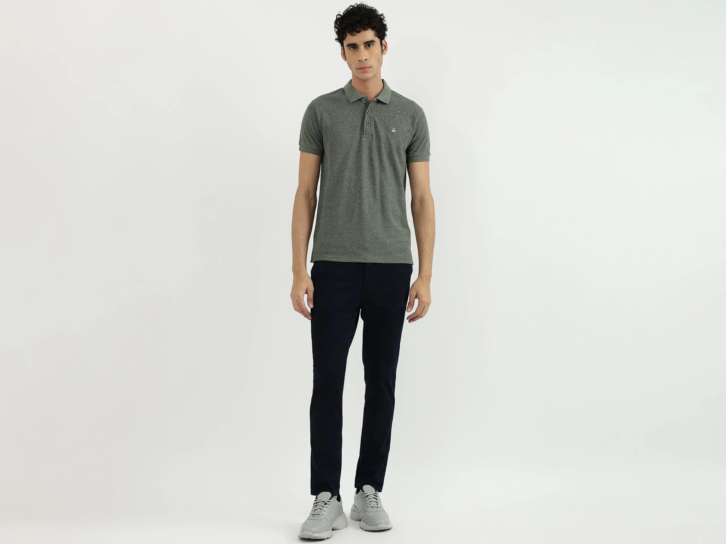 Men Solid Polo Neck Polo T-Shirt