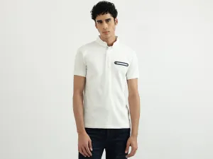 Men Solid Polo Neck Polo T-Shirt