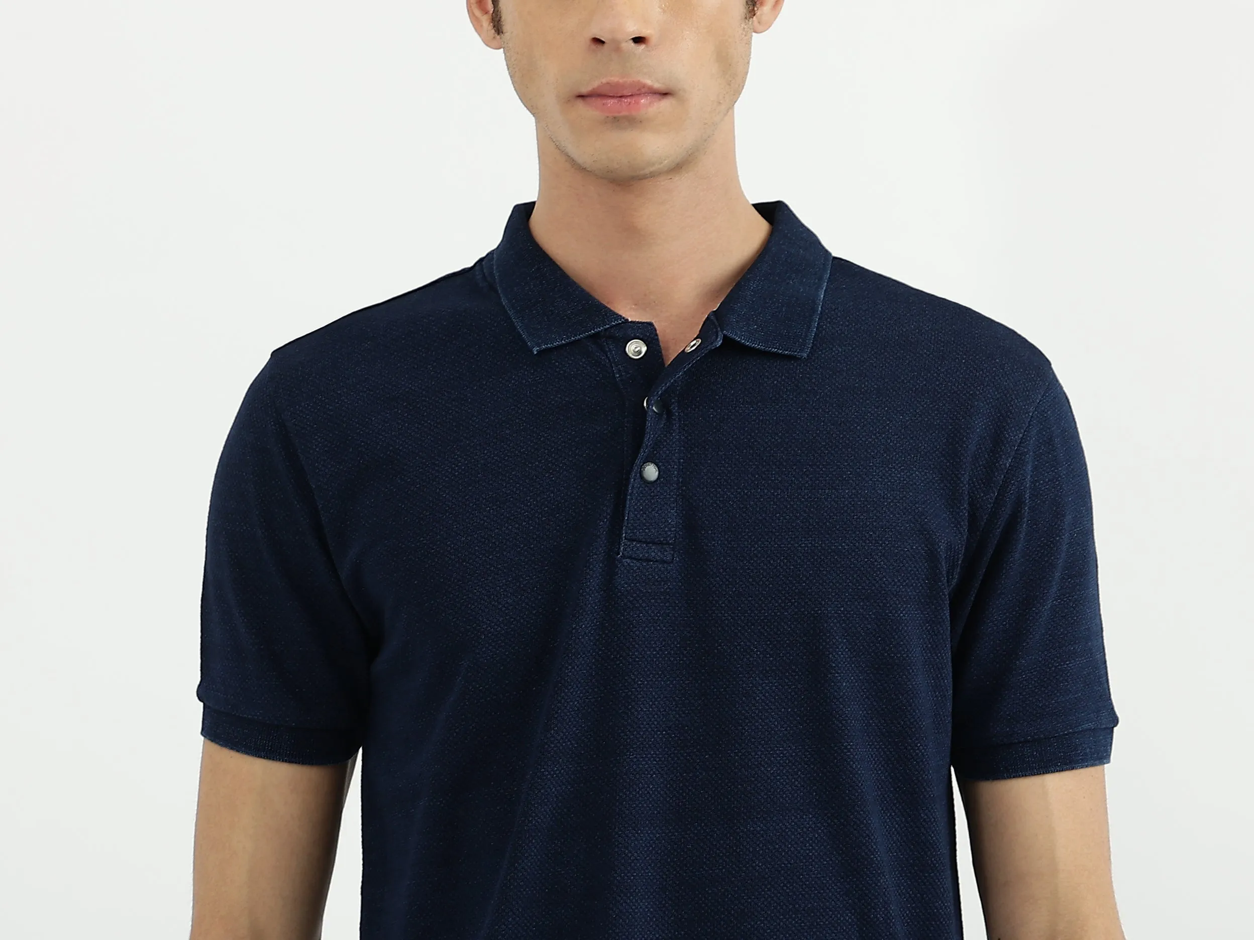 Men Solid Polo Neck Polo T-Shirt
