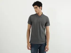 Men Solid Polo Neck Polo T-Shirt