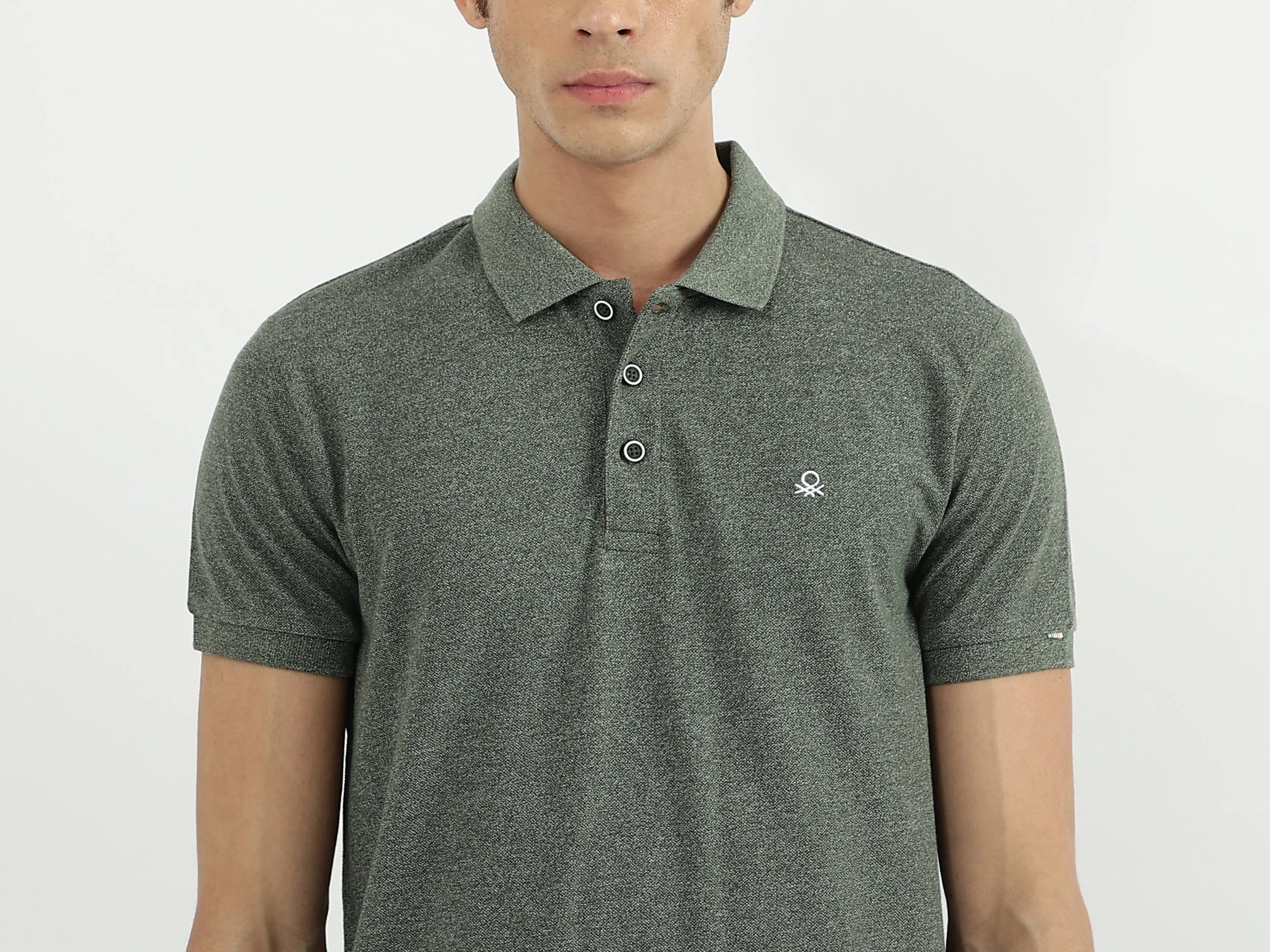 Men Solid Polo Neck Polo T-Shirt