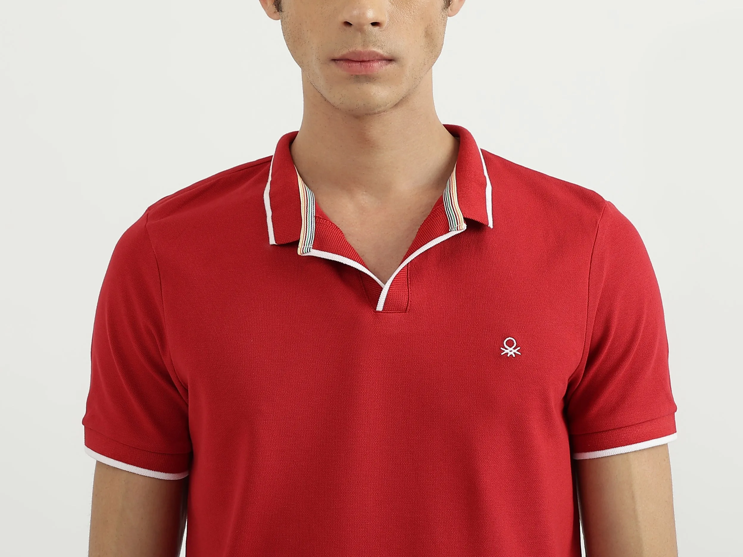 Men Solid Polo Neck Polo T-Shirt