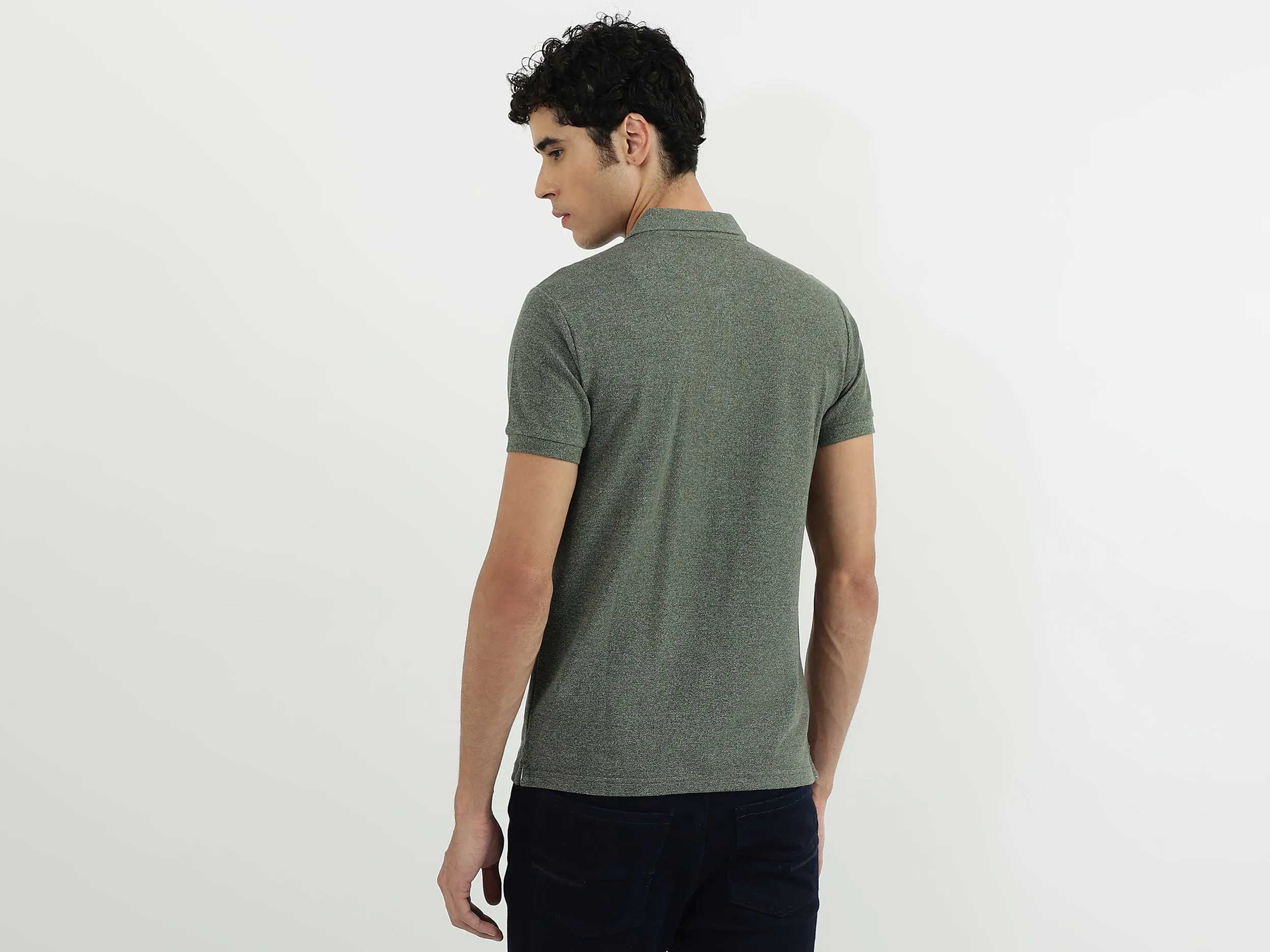 Men Solid Polo Neck Polo T-Shirt