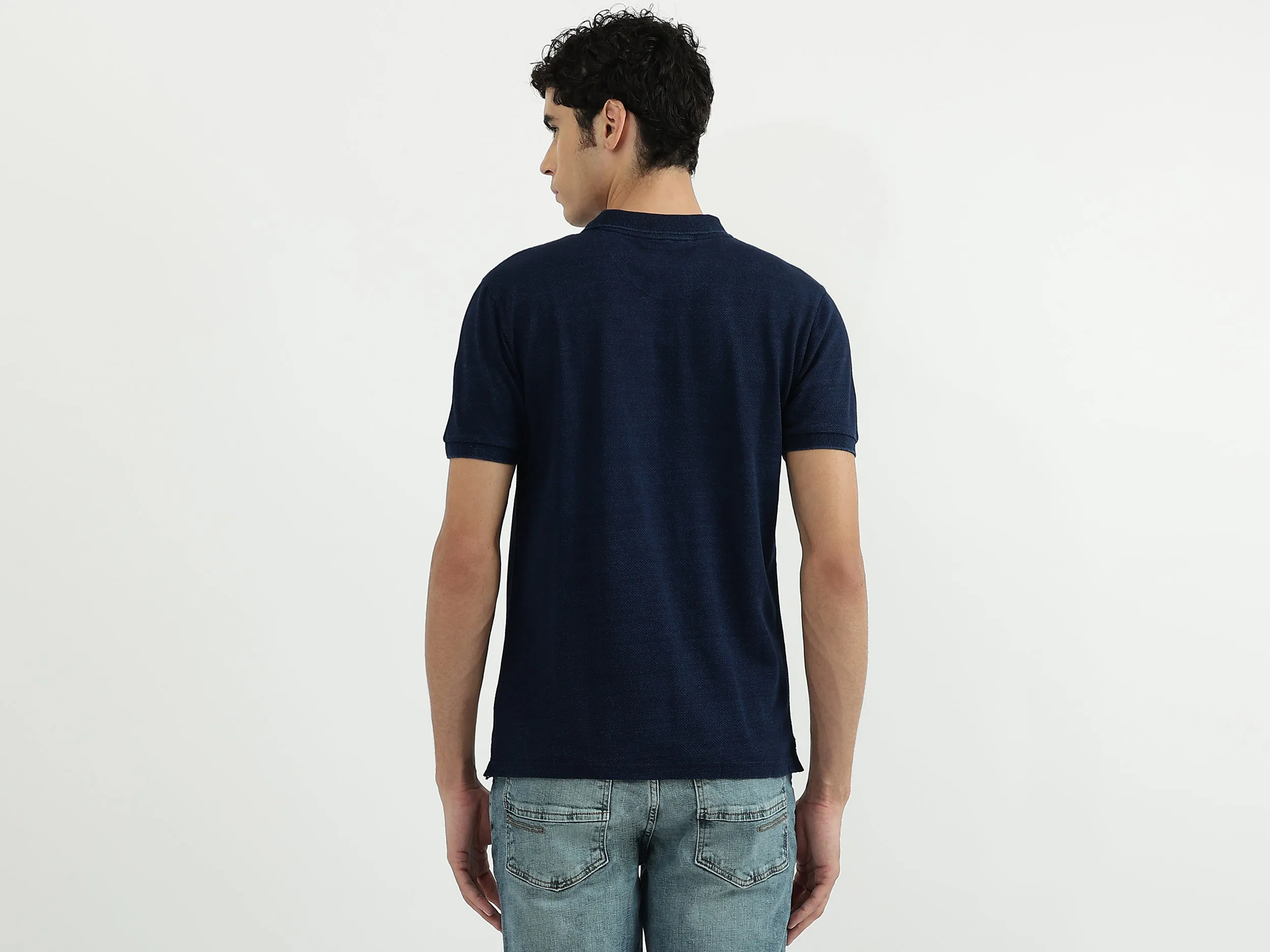 Men Solid Polo Neck Polo T-Shirt