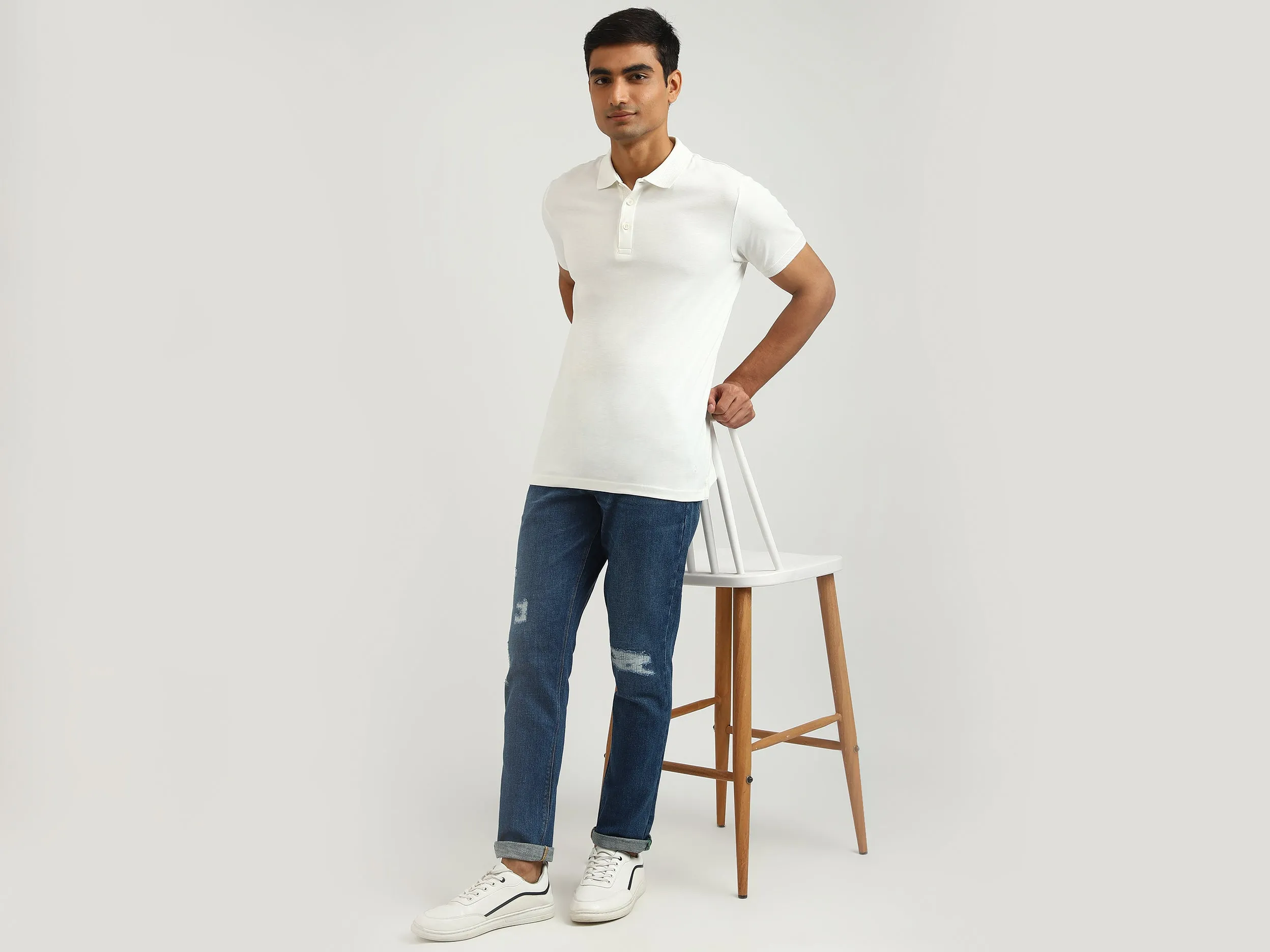 Men Solid Slim Fit Jeans