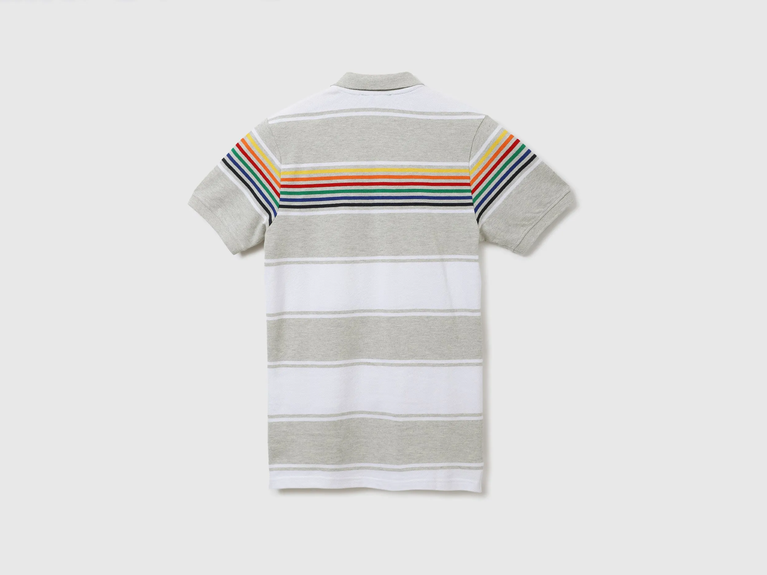 Men Stripe Polo Neck Polo T-Shirt