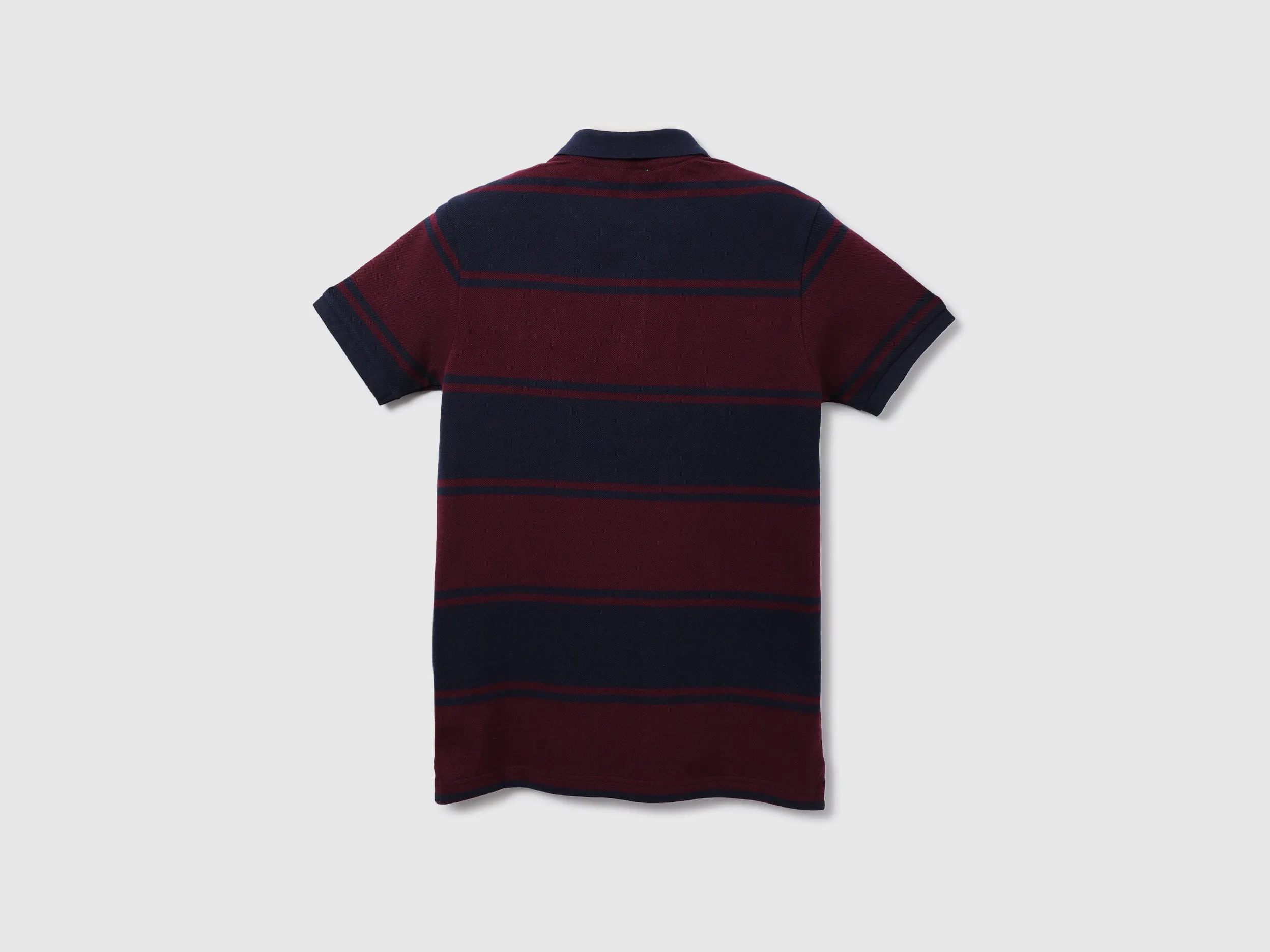 Men Stripe Polo Neck Polo T-Shirt