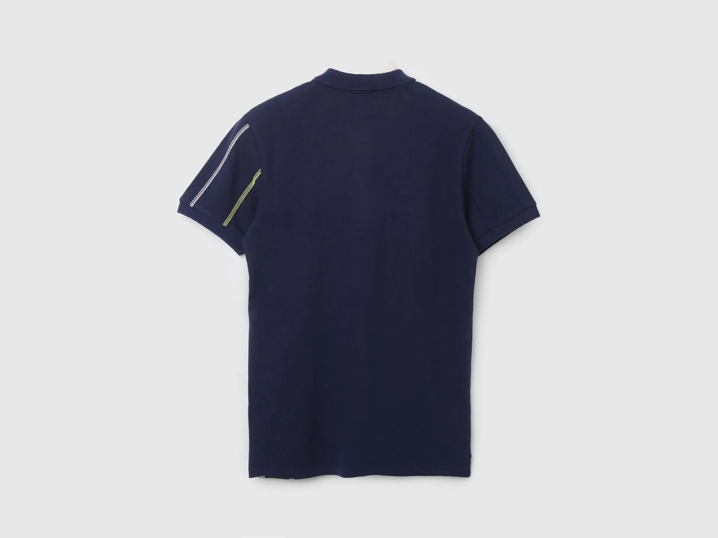 Men Striped Polo Collar T-shirt