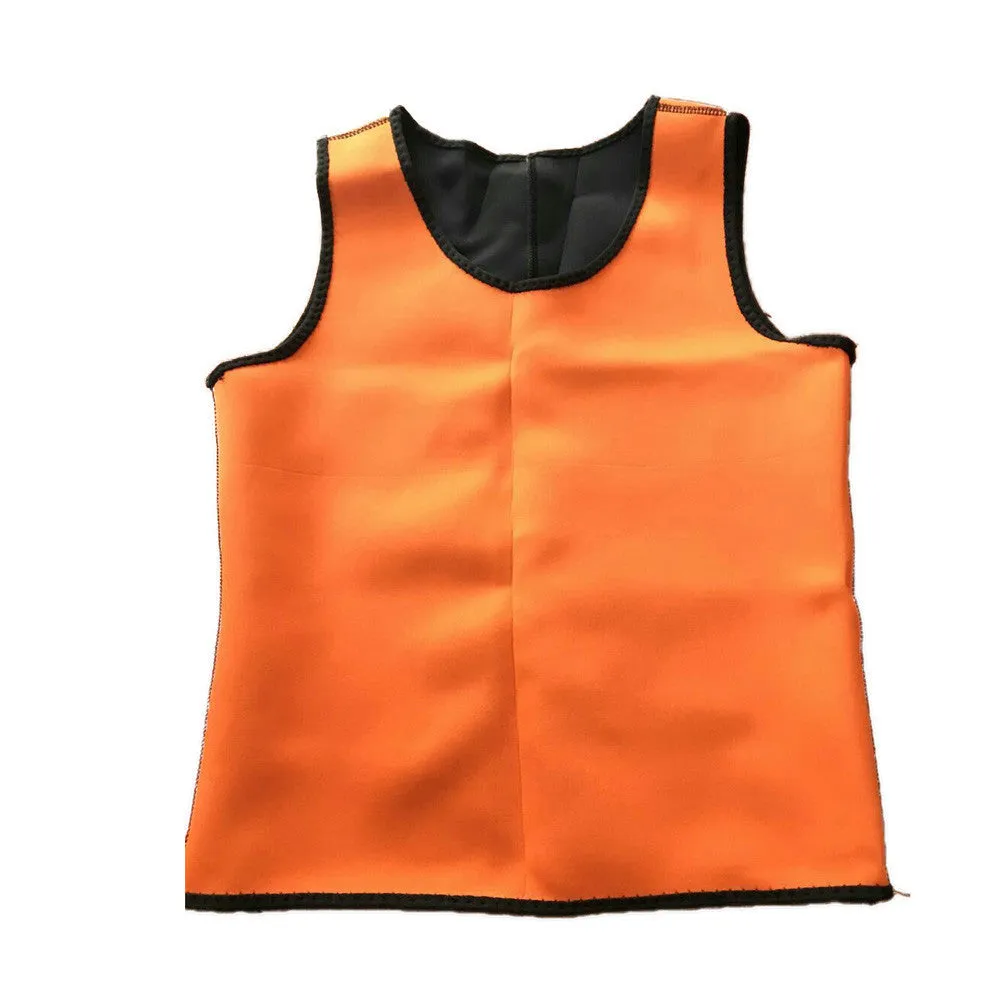 Men Tops Vest Ultra Sweat Thermal Muscle Shirt hot shapers Neoprene slimming body shaper belly waist and abdomen Belt Shapewear