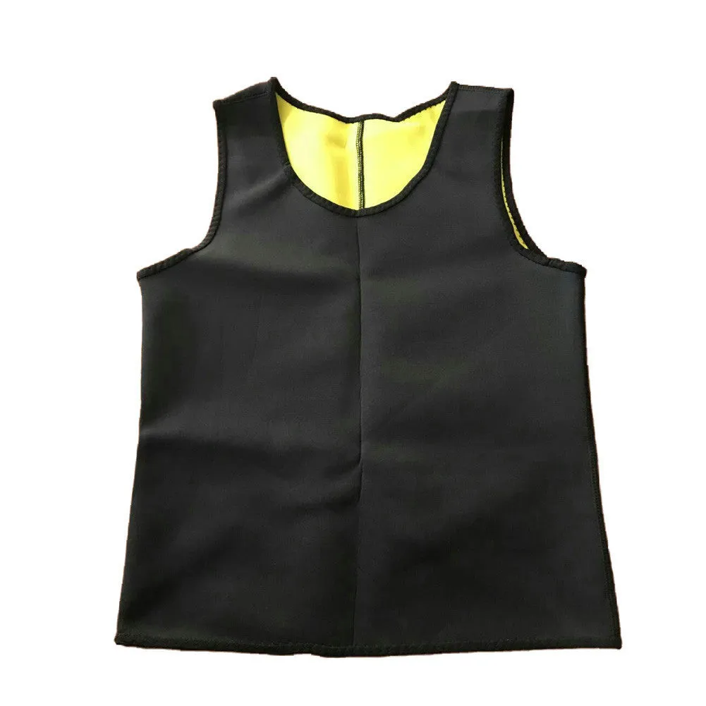 Men Tops Vest Ultra Sweat Thermal Muscle Shirt hot shapers Neoprene slimming body shaper belly waist and abdomen Belt Shapewear