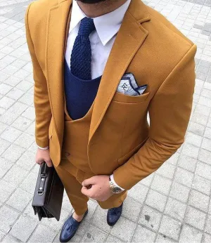 Men's 3 Piece Double Breasted Suit Up To 6XL