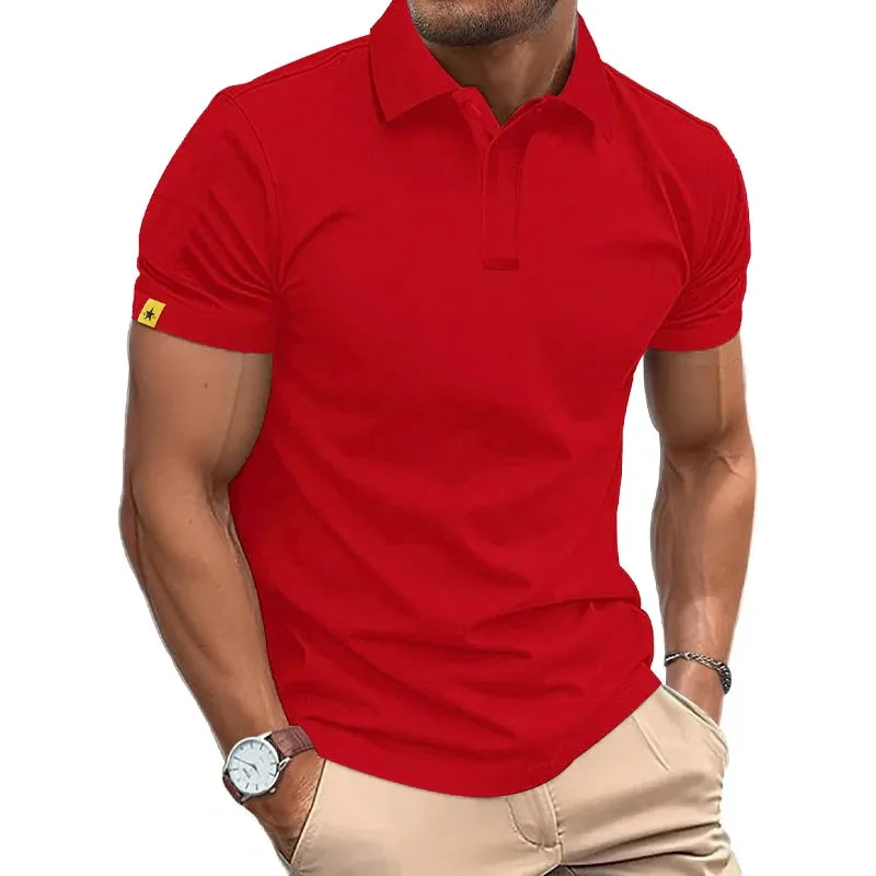 Men's Breathable Streetwear Short Sleeve Polo Shirts