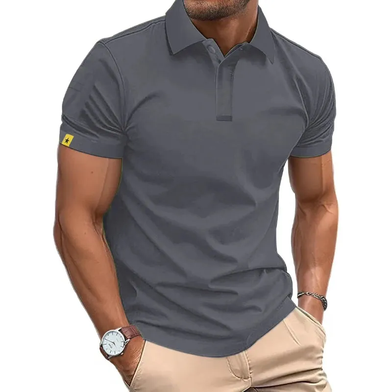 Men's Breathable Streetwear Short Sleeve Polo Shirts