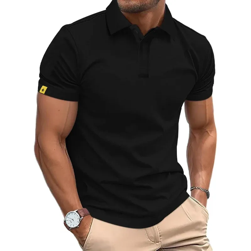 Men's Breathable Streetwear Short Sleeve Polo Shirts