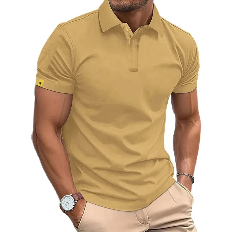 Men's Breathable Streetwear Short Sleeve Polo Shirts
