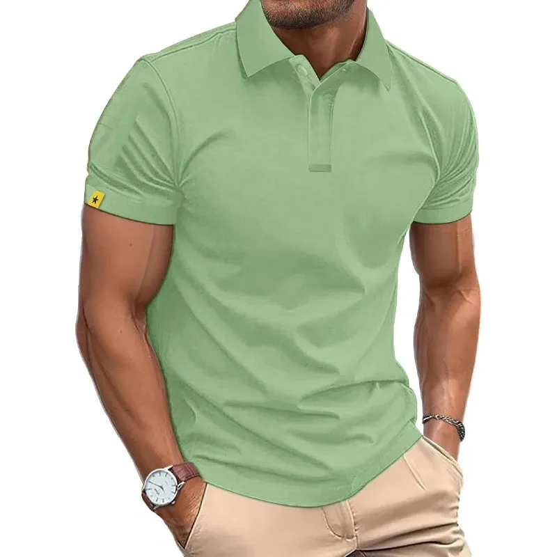 Men's Breathable Streetwear Short Sleeve Polo Shirts