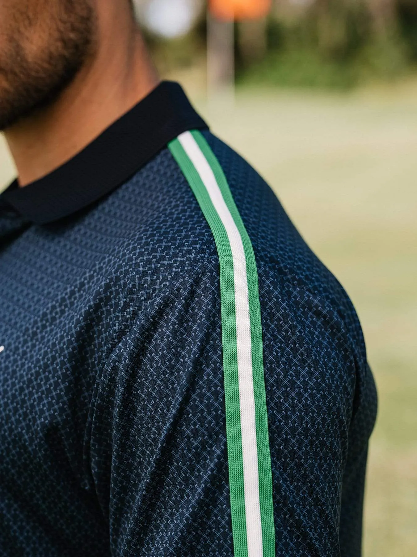 Mens Callaway X Shoulder Print Polo