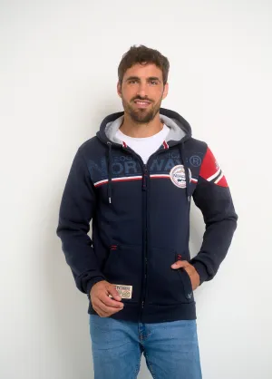 Men's hoodie with inscriptions