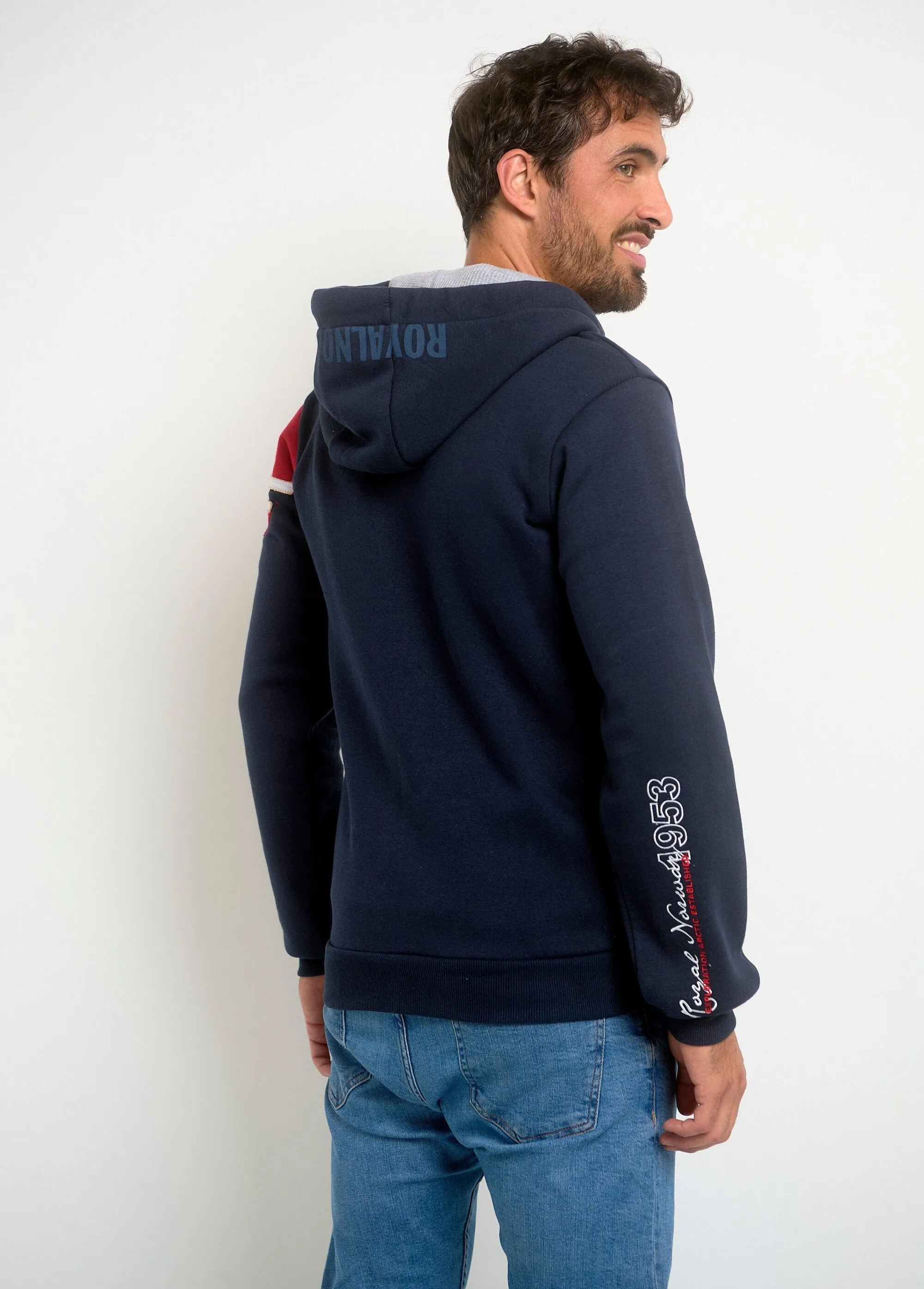Men's hoodie with inscriptions