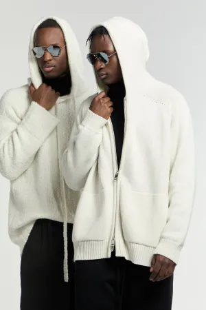 Mens Lofty Cashmere Hooded Cardigan