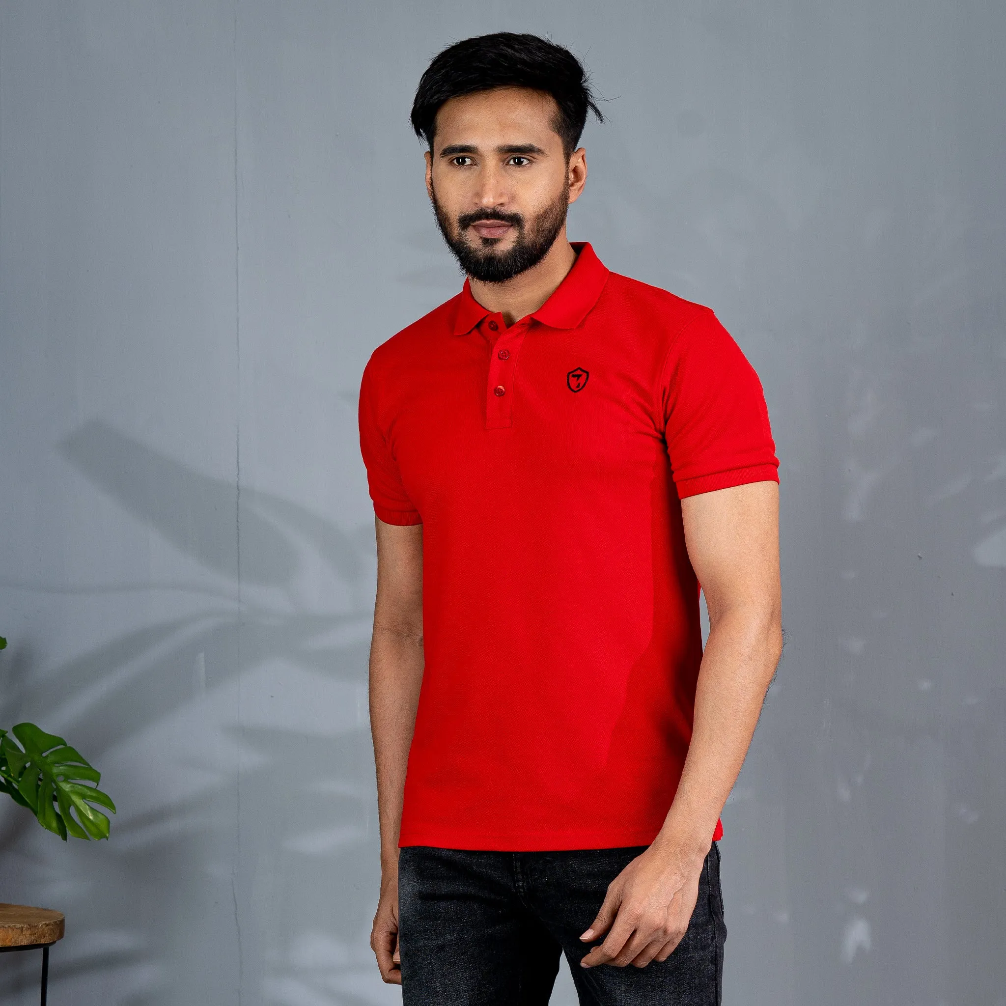 Mens Red Polo