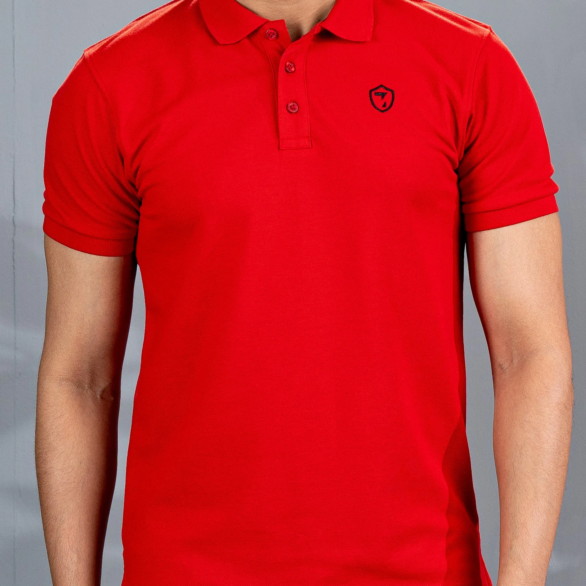 Mens Red Polo