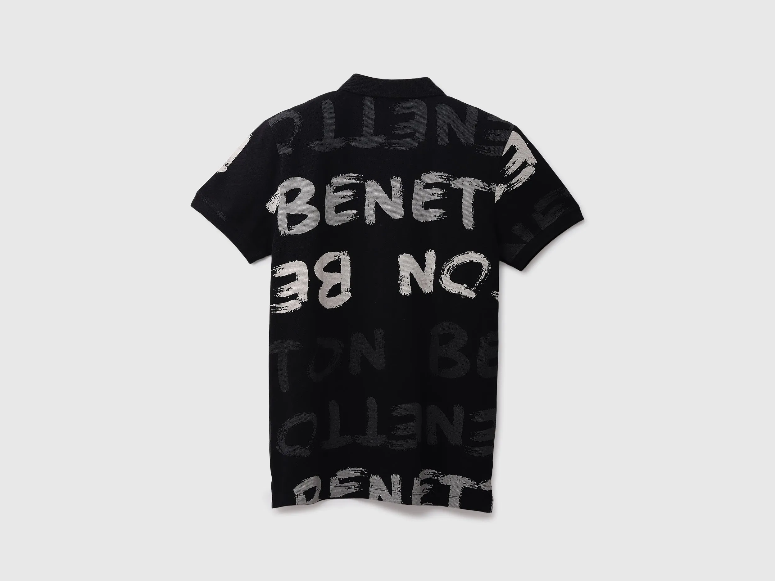Mens Short Sleeve Printed Polo T-Shirt
