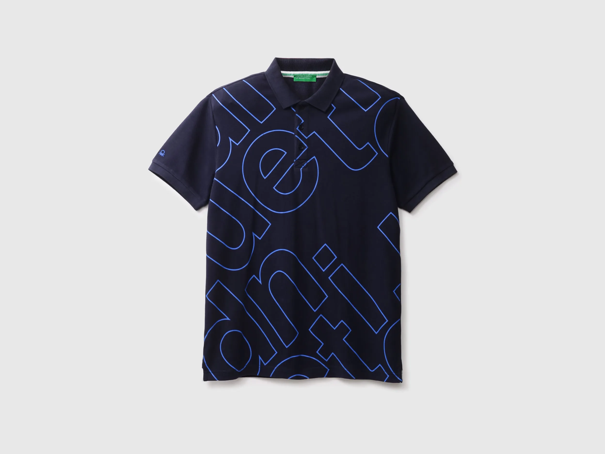 Mens Short Sleeve Printed Polo T-Shirt
