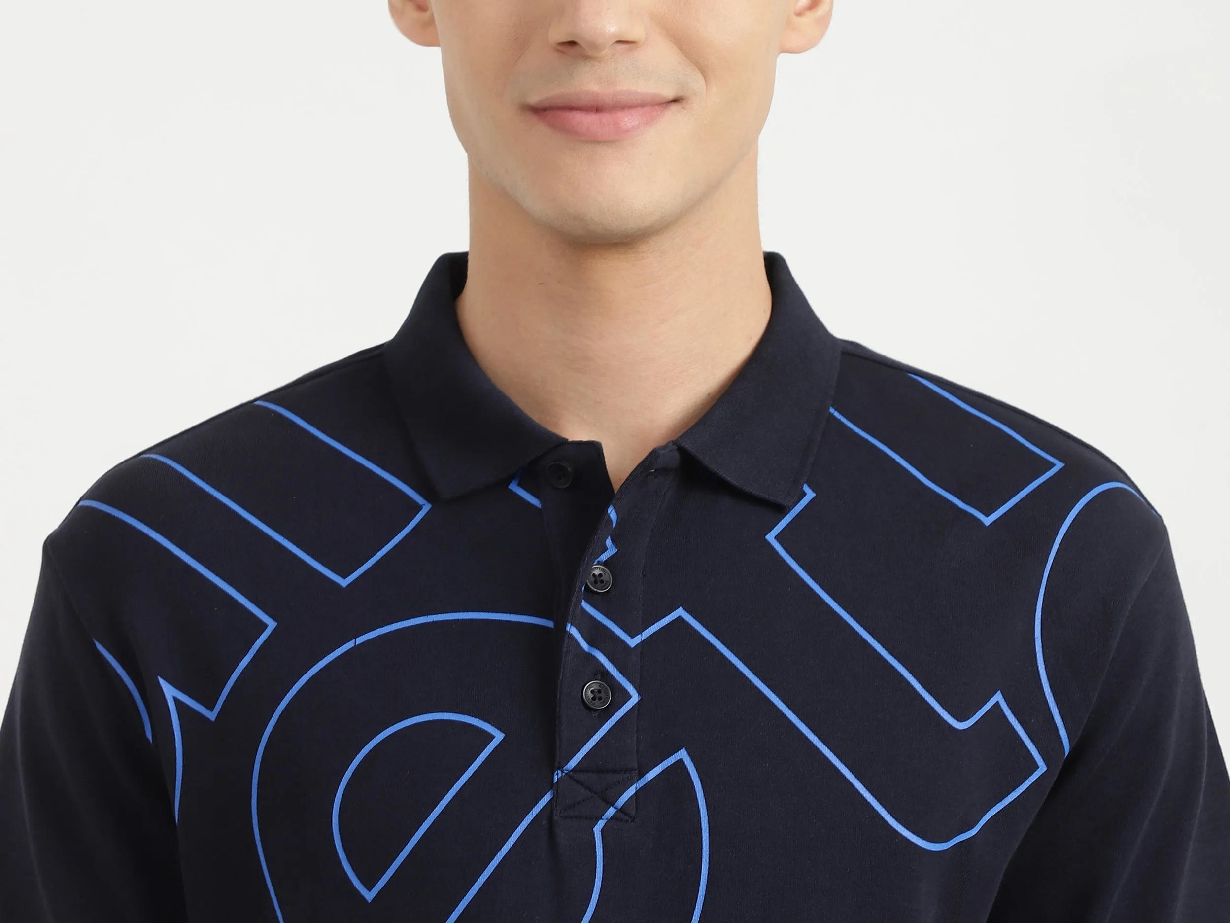 Mens Short Sleeve Printed Polo T-Shirt