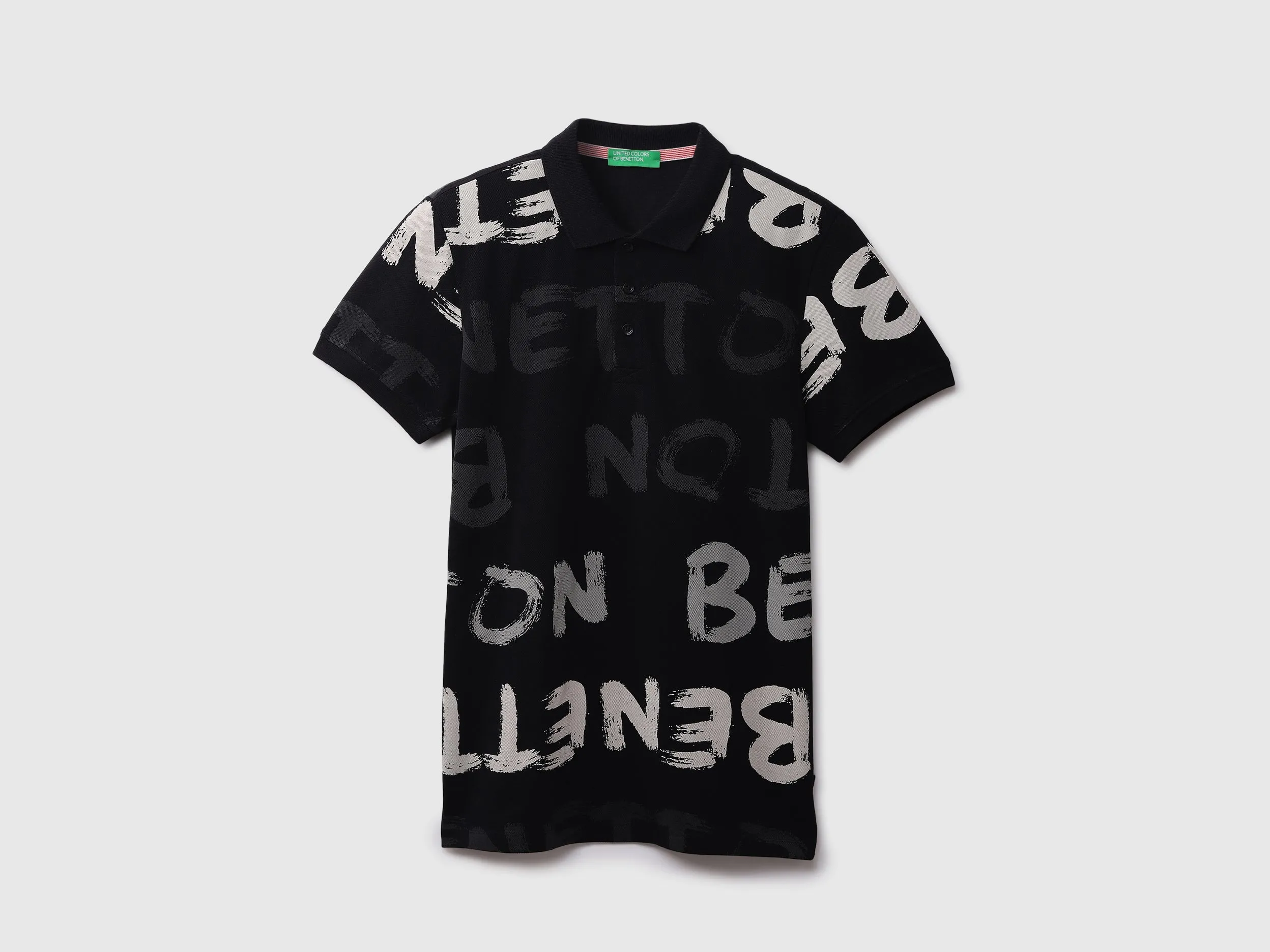 Mens Short Sleeve Printed Polo T-Shirt