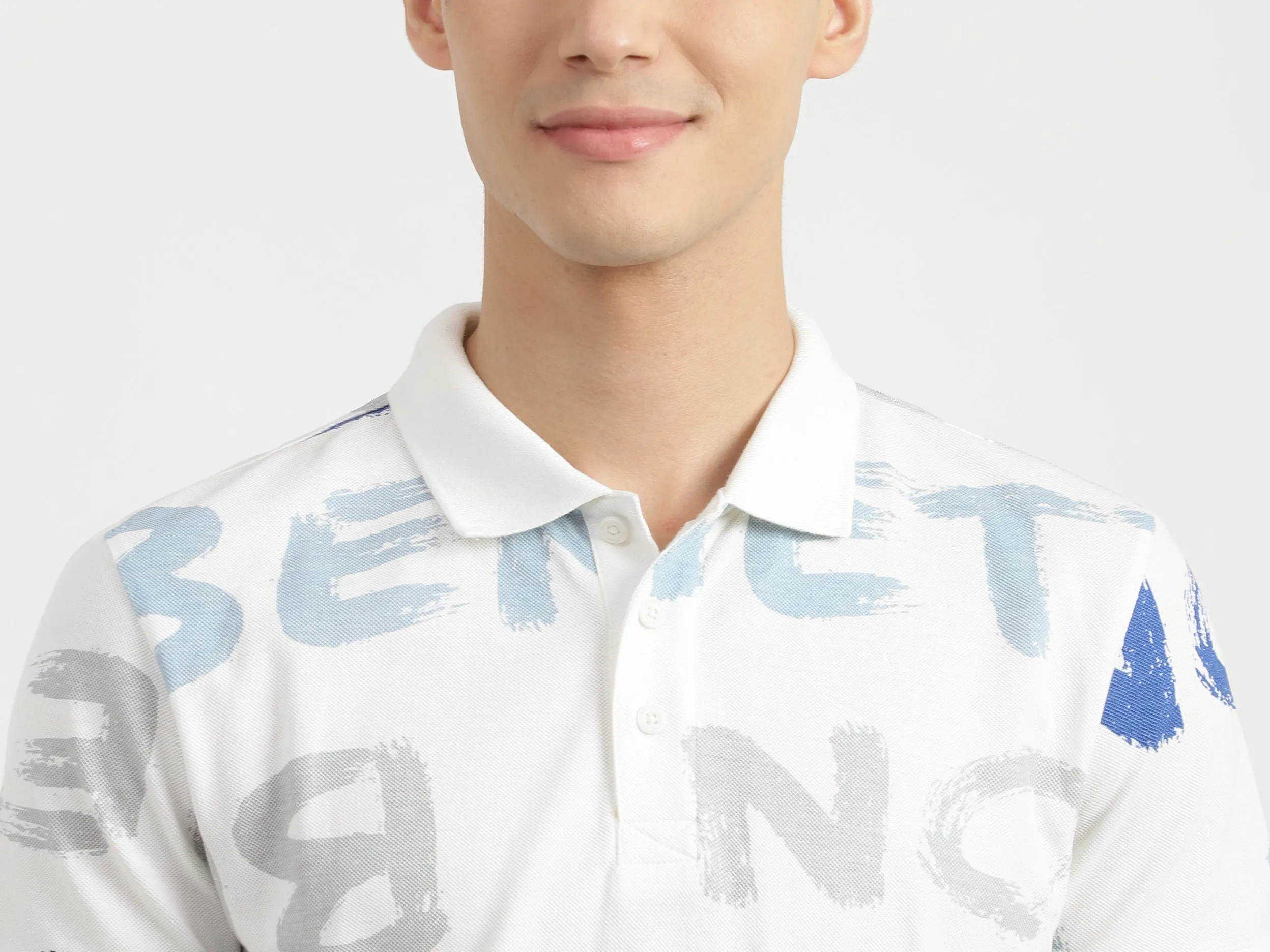 Mens Short Sleeve Printed Polo