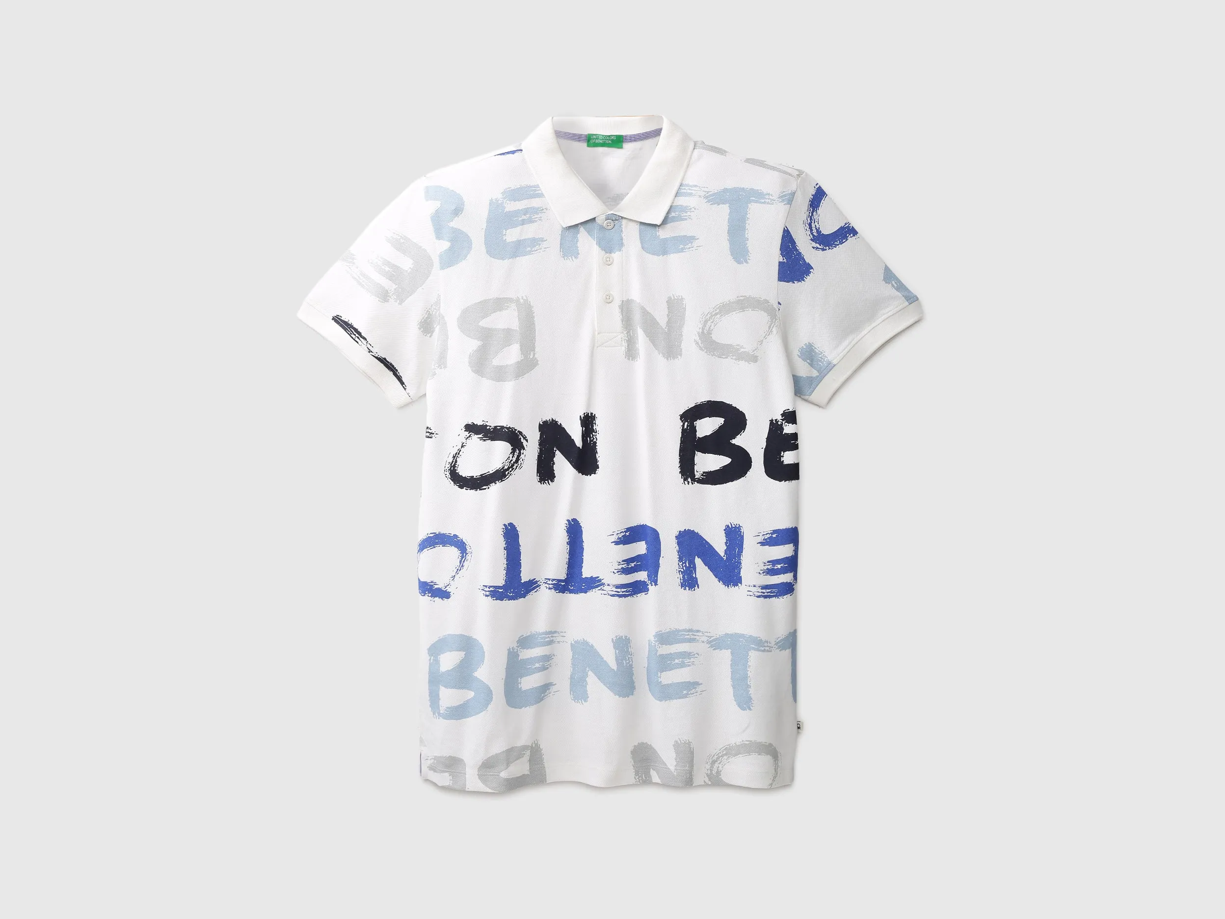 Mens Short Sleeve Printed Polo