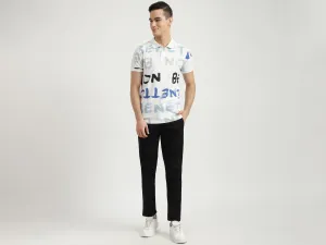 Mens Short Sleeve Printed Polo